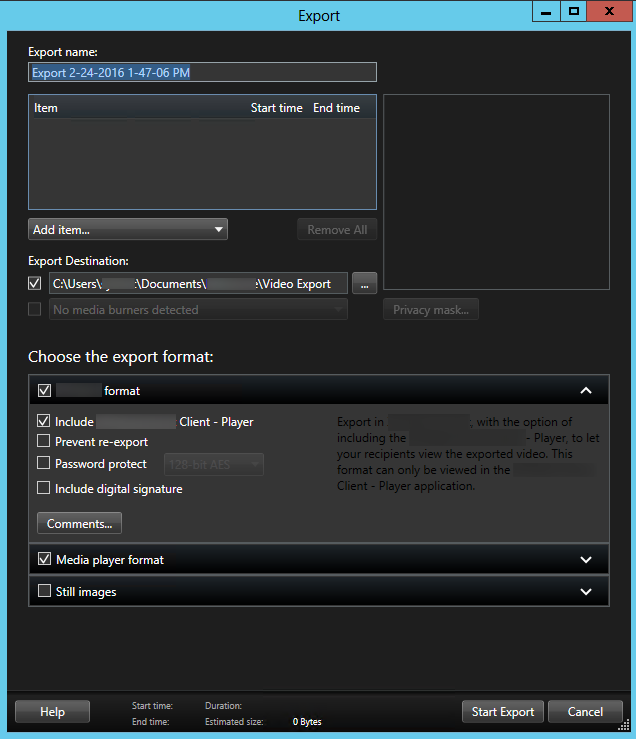 XProtect_sc_export_window_destination